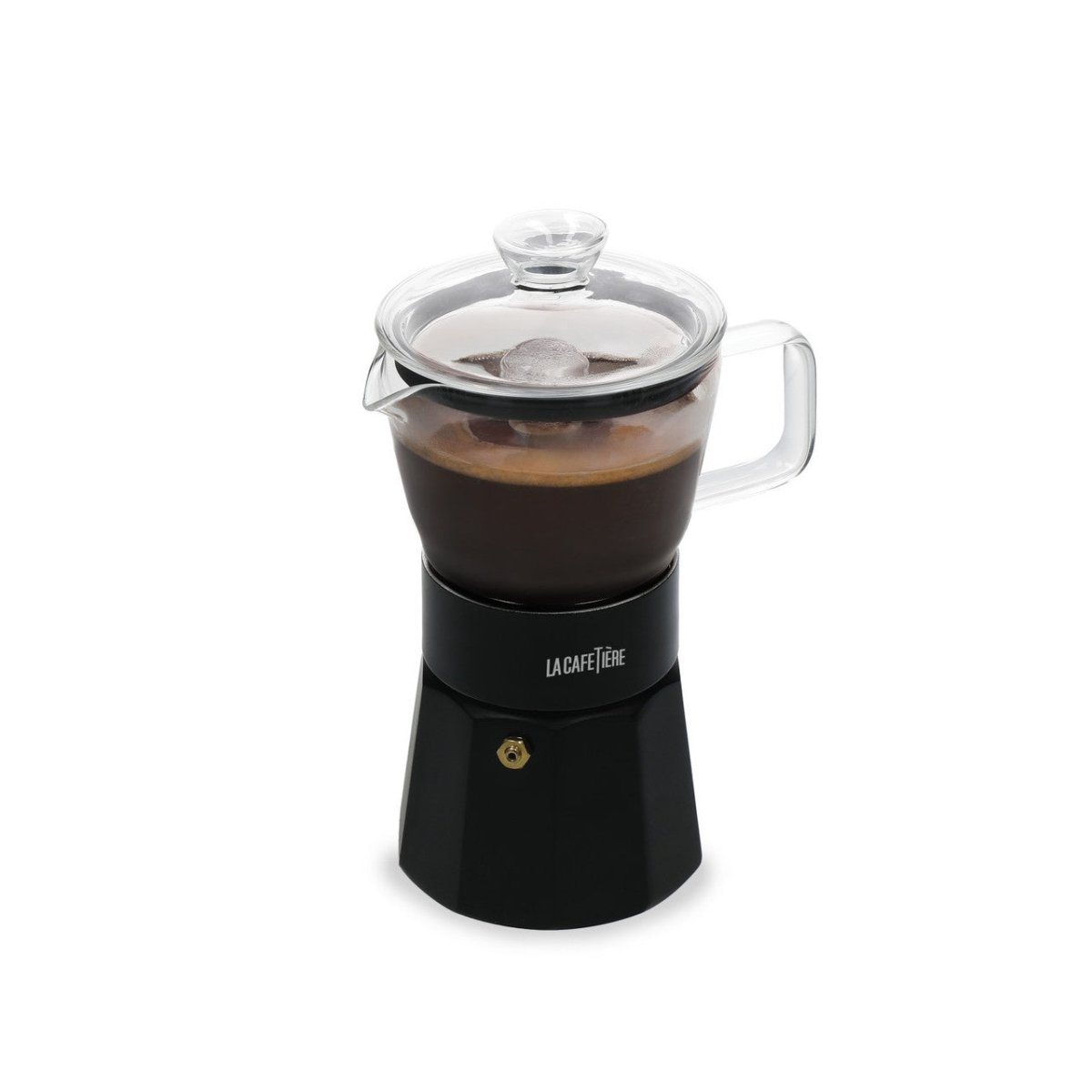 Verona Glass Espresso Maker 6 - Cup - Black | La Cafetière | Coffee Pots & Accessories | Thirty 16 Williamstown
