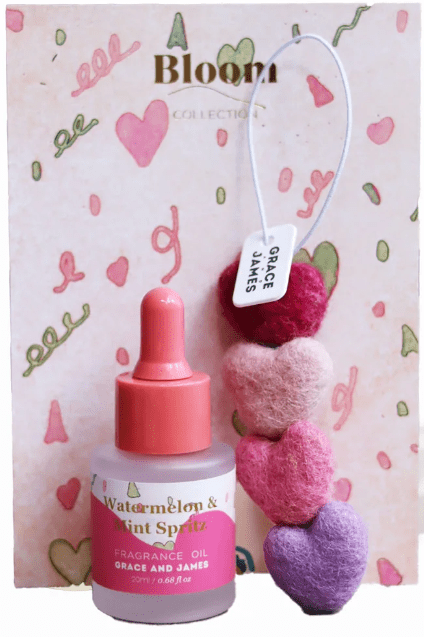 Watermelon & Mint Spritz Heart Felt Air Freshener | Grace and James | Home Fragrances | Thirty 16 Williamstown