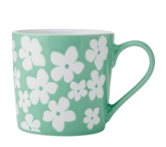 Wax Resist Green Flower Mug 360ML | Mikasa | Mugs & Cups | Thirty 16 Williamstown