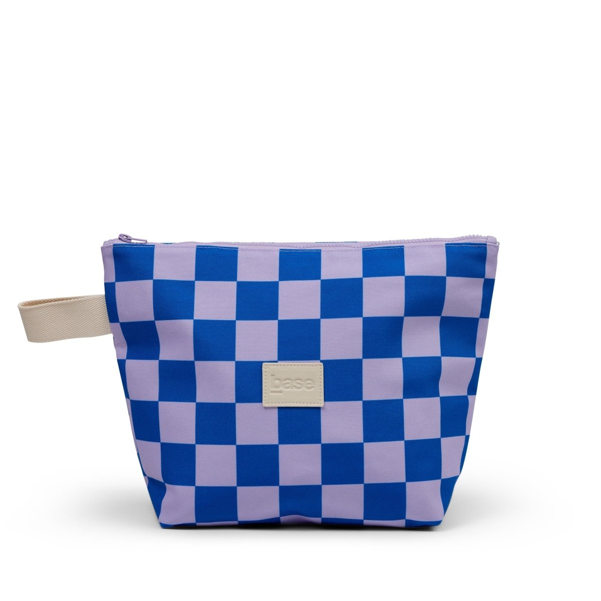 Wet Base Large - Lilac/Blue Check | Base | Cosmetic Bags | Thirty 16 Williamstown