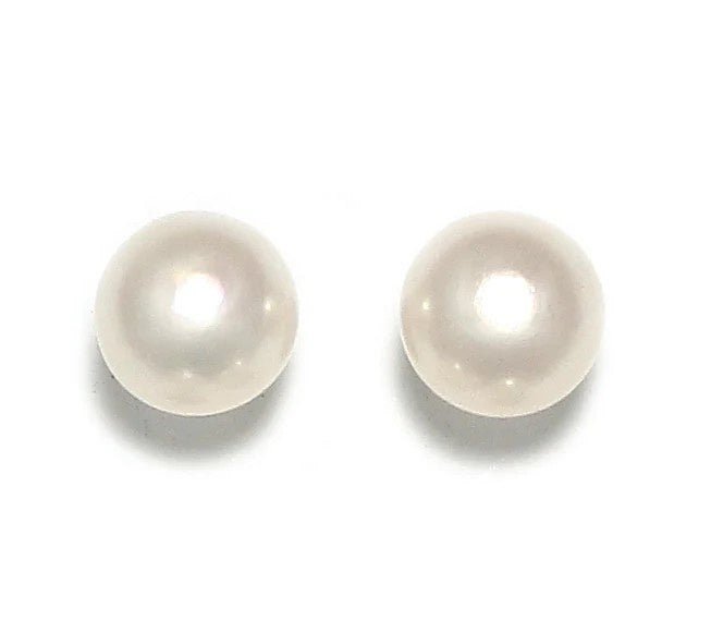 White Pearl Stud Earrings - Small | Simply Italian | Jewellery | Thirty 16 Williamstown