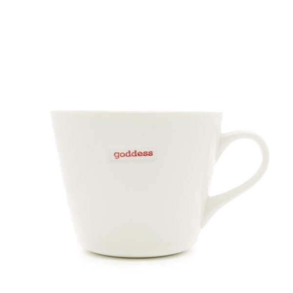 White Porcelain Bucket Mug 350ml - Goddess | Keith Bryner Jones | Mugs & Cups | Thirty 16 Williamstown