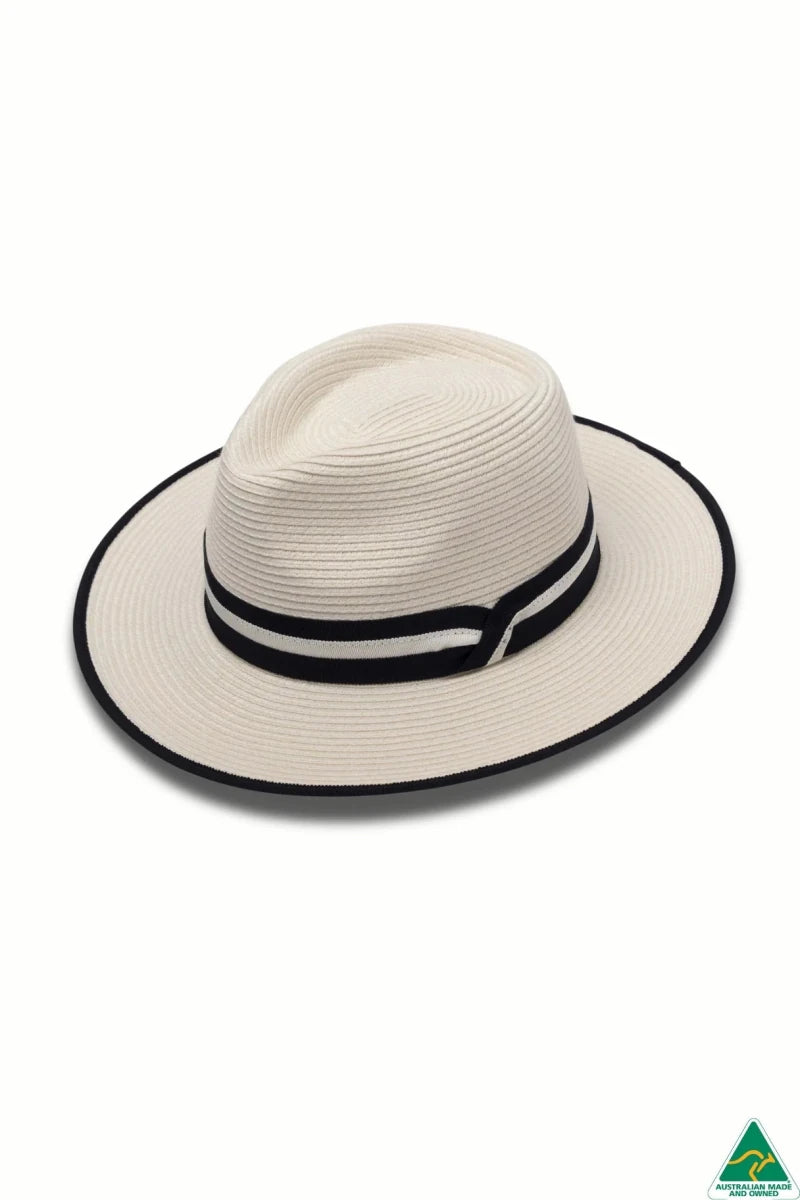 Windsor Hat - Ivory/Navy | Canopy Bay By Deborah Hutton | Sun Hats | Thirty 16 Williamstown
