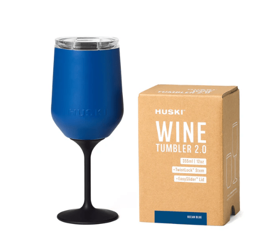 Wine Tumbler 2.0 - Ocean Blue | Huski | Insulated Drink Chillers | Thirty 16 Williamstown