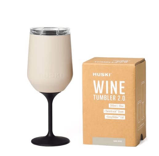 Wine Tumbler 2.0 - Sand Beige | Huski | Insulated Drink Chillers | Thirty 16 Williamstown