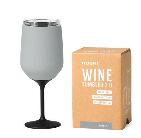 Wine Tumbler 2.0 - Stone Grey | Huski | Insulated Drink Chillers | Thirty 16 Williamstown