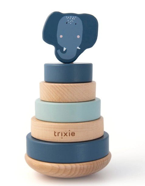 Wooden Stacking Toy - Mrs Elephant | Trixie | Toys | Thirty 16 Williamstown