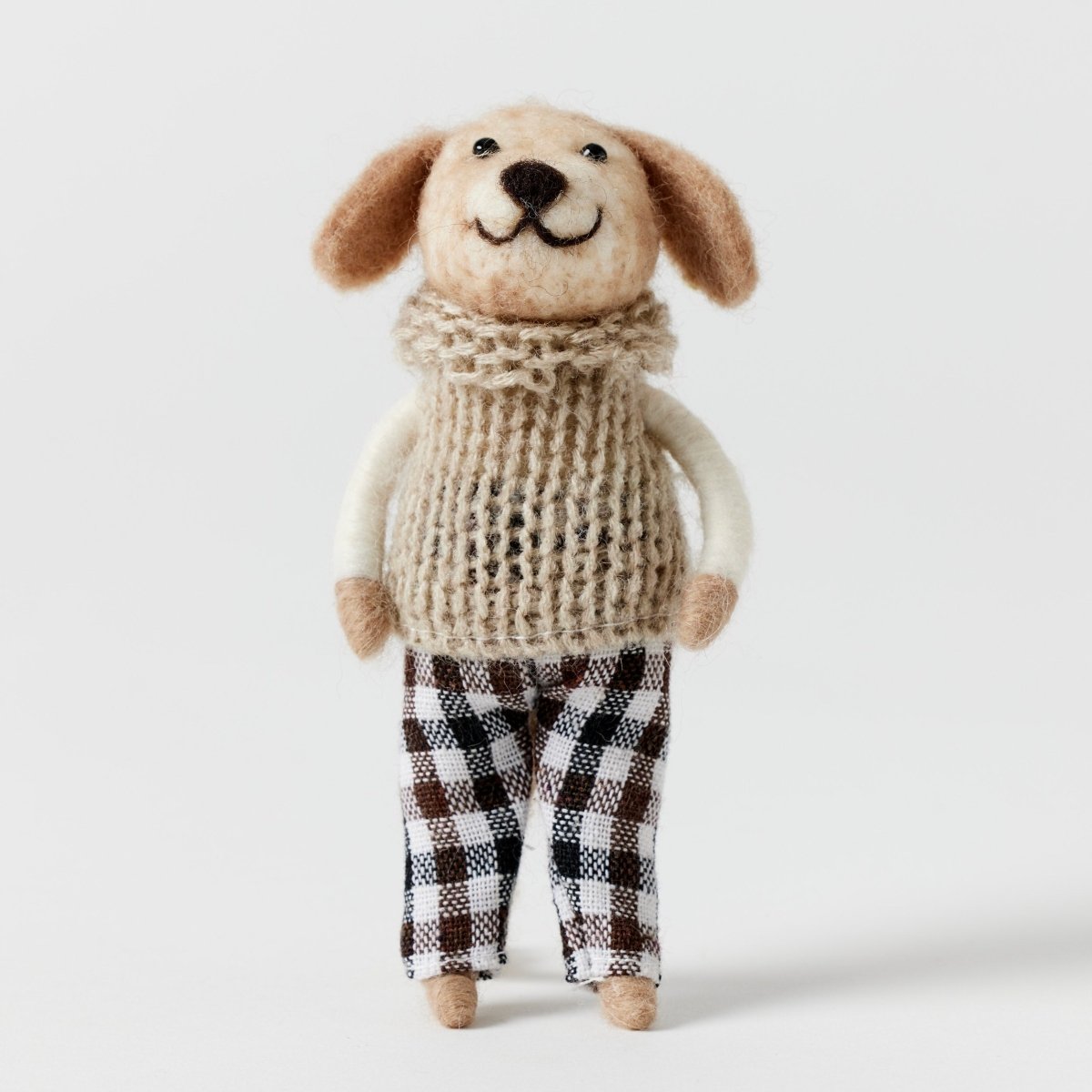 Wool Felted Figurine - Brian Dog | Jiggle &amp; Giggle | Toys | Thirty 16 Williamstown