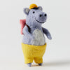 Wool Felted Figurine - Henry Hippo | Jiggle &amp; Giggle | Toys | Thirty 16 Williamstown