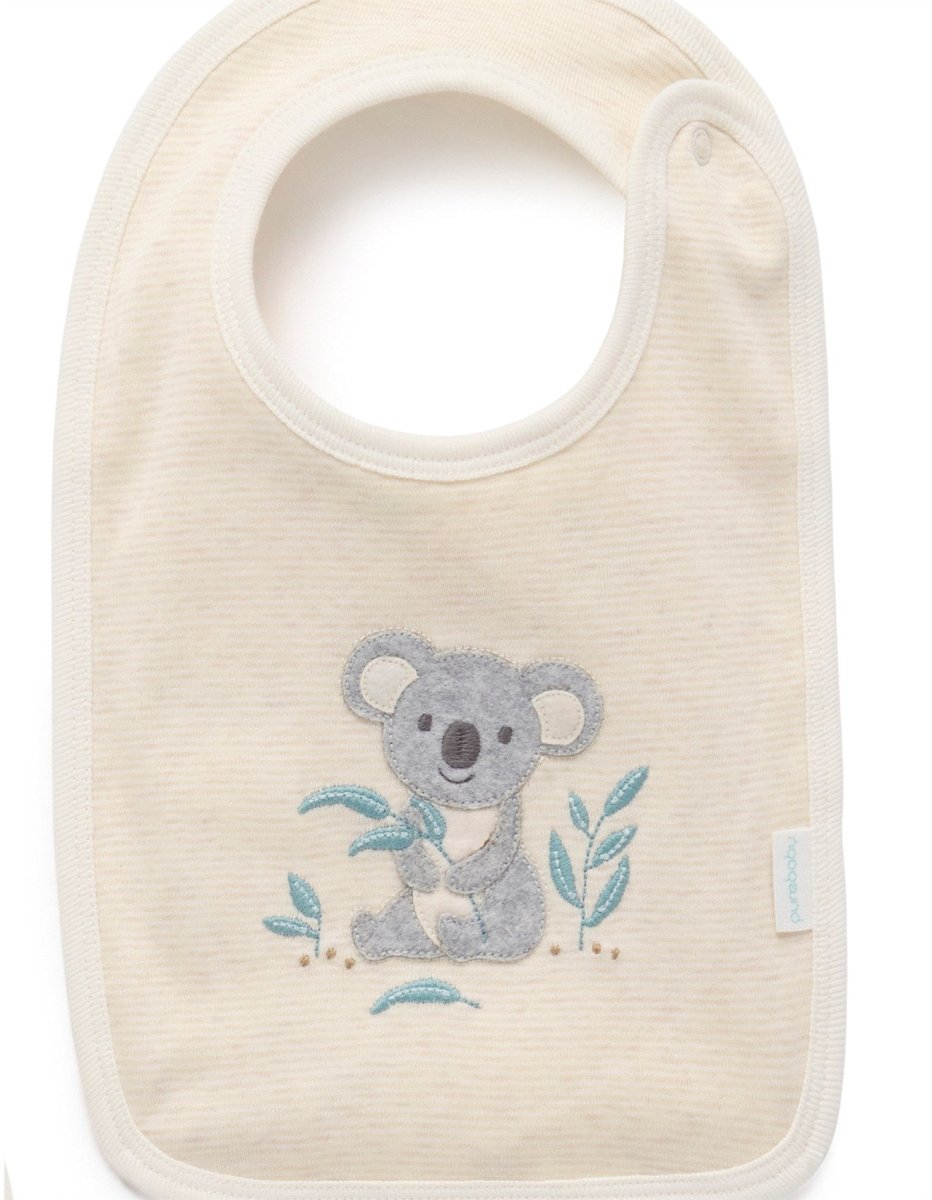 Zip Growsuit & Bib Set - Bush Babies | Purebaby | Baby & Toddler Growsuits & Rompers | Thirty 16 Williamstown