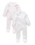 2 Piece Zip Growsuit - Pale Pink | Purebaby | Baby & Toddler Growsuits & Rompers | Thirty 16 Williamstown
