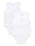 2 Pkt Singlet Bodysuit White/Pale Grey Melange Stripe | Purebaby | Baby & Toddler Bodysuits & Singlets | Thirty 16 Williamstown