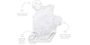 2 Pkt Singlet Bodysuit White/Pale Pink Melange Stripe | Purebaby | Baby &amp; Toddler Bodysuits &amp; Singlets | Thirty 16 Williamstown