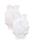 2 Pkt Singlet Bodysuit White/Pale Pink Melange Stripe | Purebaby | Baby & Toddler Bodysuits & Singlets | Thirty 16 Williamstown