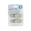 2 Pram Pegs - Sage | All 4 Ella | Bedding, Blankets &amp; Swaddles | Thirty 16 Williamstown