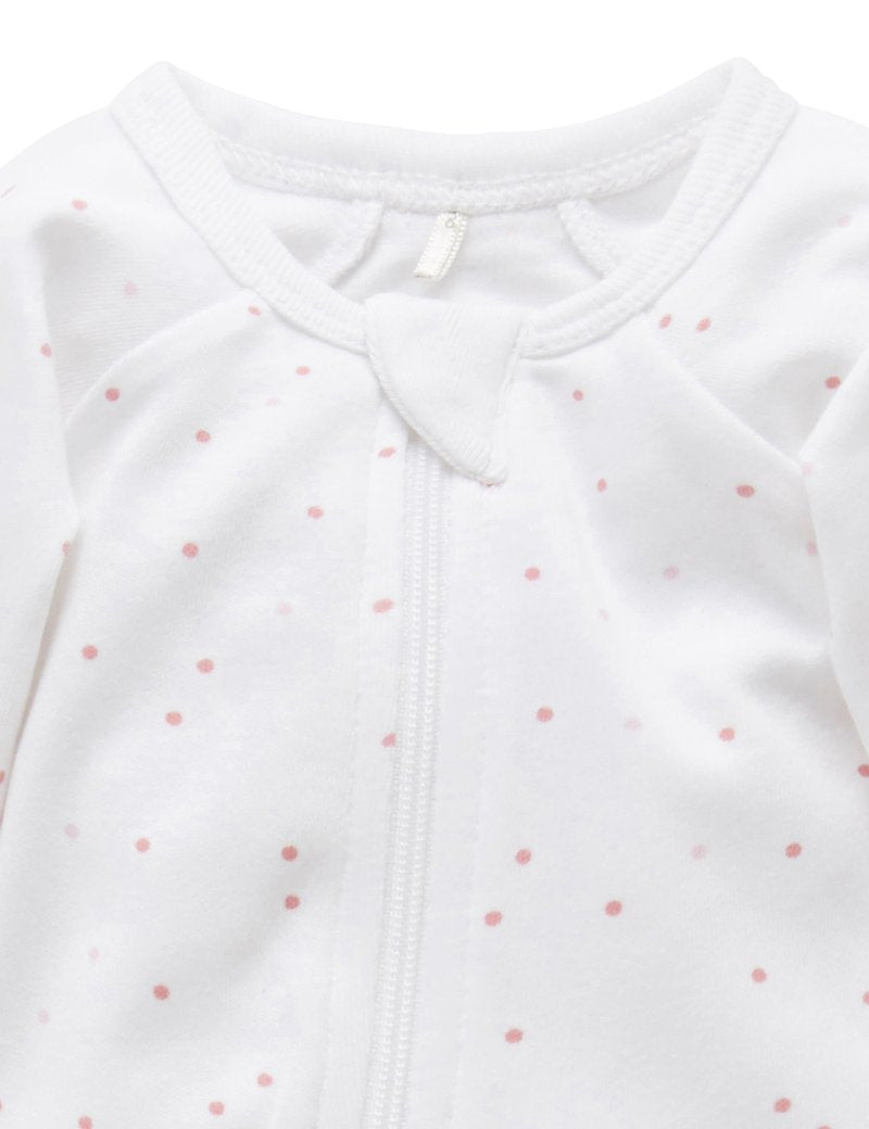3 Piece Gift Pack - Pale Pink Spot | Purebaby | Baby & Toddler Growsuits & Rompers | Thirty 16 Williamstown