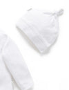 3 Piece Gift Pack - Pointelle White | Purebaby | Baby &amp; Toddler Growsuits &amp; Rompers | Thirty 16 Williamstown