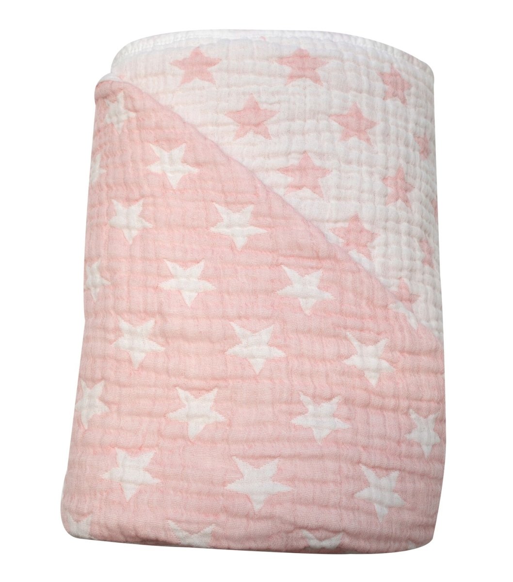 6 Layer Plant Dye Muslin Quilt - Strawberry | Spotty Giraffe | Bedding, Blankets &amp; Swaddles | Thirty 16 Williamstown