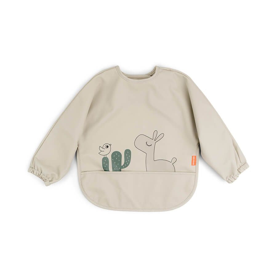 Sleeved Pocket Bib - Lalee Sand
