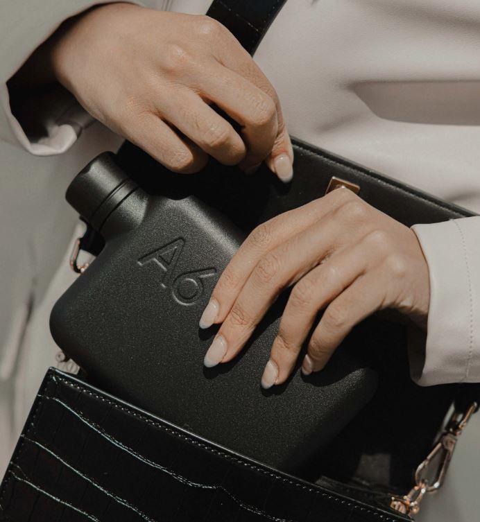 A6 Stainless Steel memobottle 500ml / 16oz - Black | Memobottle | Drink Bottles | Thirty 16 Williamstown