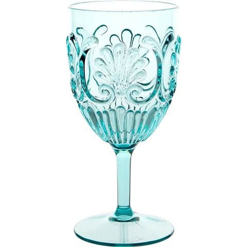 Acrylic Wine Glass Scollop - Sea Foam | Flair Gifts & Home | Kitchen Accessories | Thirty 16 Williamstown