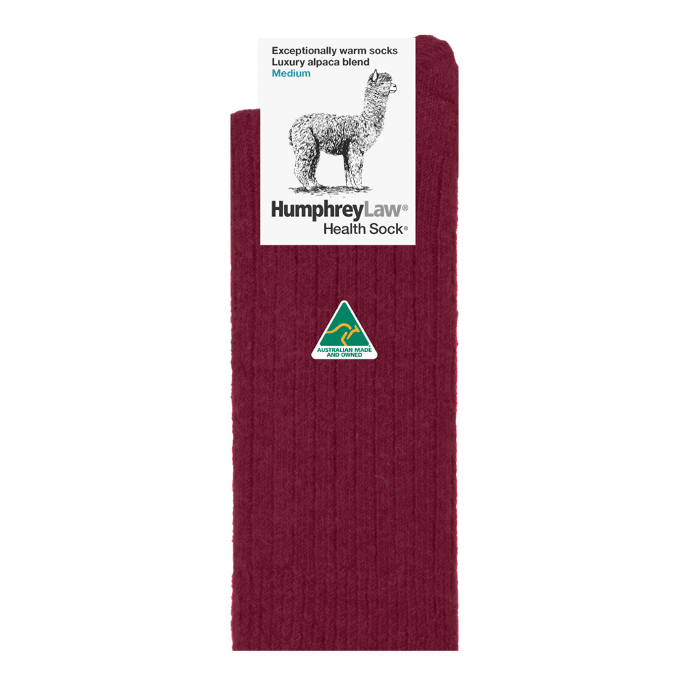 Alpaca Health Sock® - Berry | Humphrey Law | Socks For Him &amp; For Her | Thirty 16 Williamstown