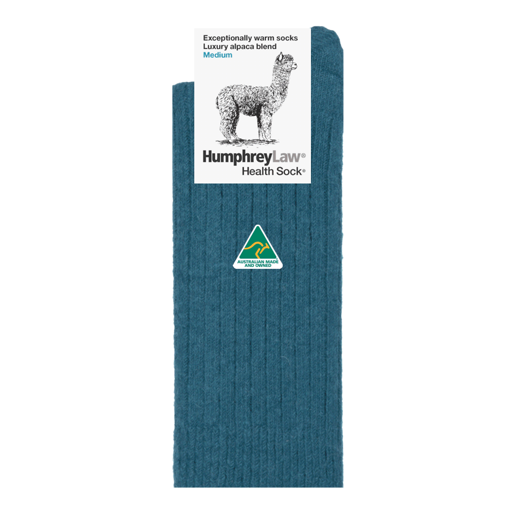 Alpaca Health Sock® - Teal | Humphrey Law | Socks For Him &amp; For Her | Thirty 16 Williamstown