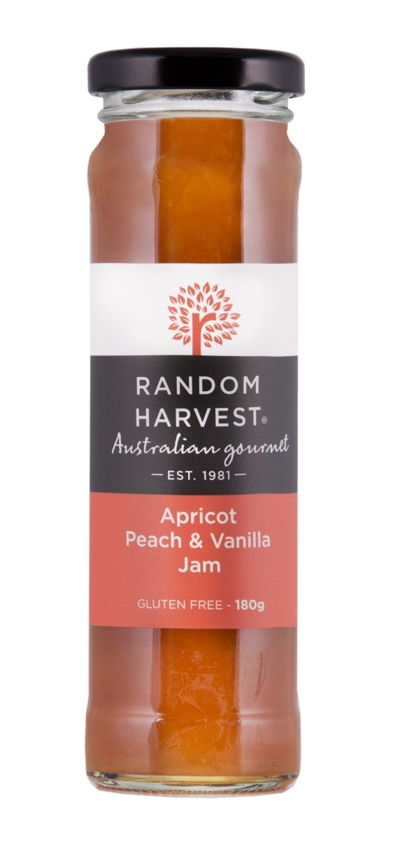 Apricot, Peach & Vanilla Jam 180g | Random Harvest | Festive Food | Thirty 16 Williamstown