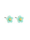 Aqua Baby Flower Button Stud Earrings | Tiger Tree | Jewellery | Thirty 16 Williamstown