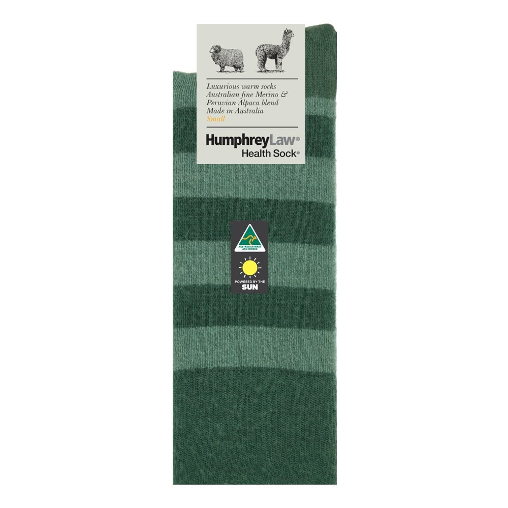 Baby Alpaca Wool Blend Health Sock® - Hunter Green | Humphrey Law | Socks For Him & For Her | Thirty 16 Williamstown