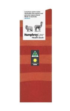 Baby Alpaca Wool Blend Health Sock® - Terracotta | Humphrey Law | Socks For Him &amp; For Her | Thirty 16 Williamstown