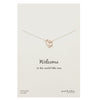 Baby Pendant Necklace - Silver &amp; Rose Gold | Petals | Jewellery | Thirty 16 Williamstown