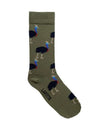 Bamboo Cassowary Khaki Patterned Socks | Lafitte | Socks For Him &amp; For Her | Thirty 16 Williamstown