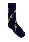 Bamboo Gouldian Finch Navy Patterned Socks | Lafitte | Socks For Him &amp; For Her | Thirty 16 Williamstown