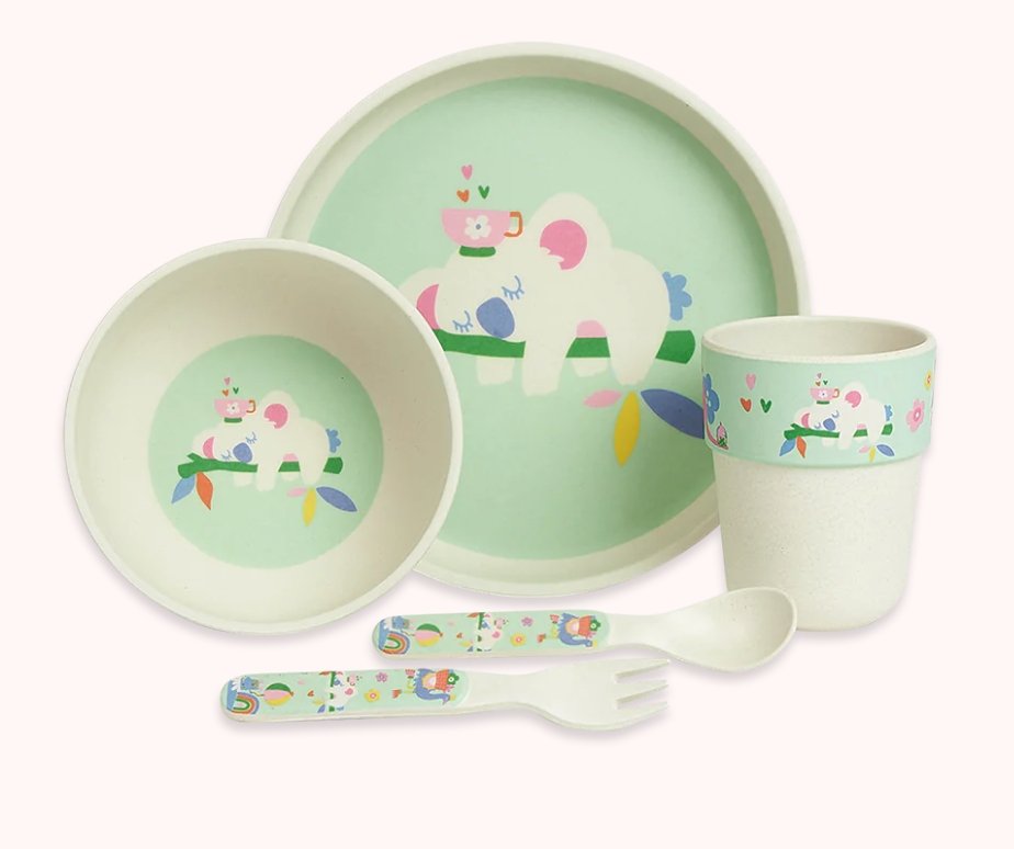Bamboo Mealtime Set with Cutlery - Kipping Koala | Penny Scallan | Children&#39;s Dinnerware | Thirty 16 Williamstown
