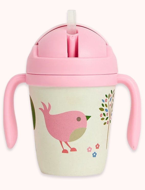 Bamboo Sippy Cup - Chirpy Bird | Penny Scallan | Children's Dinnerware | Thirty 16 Williamstown