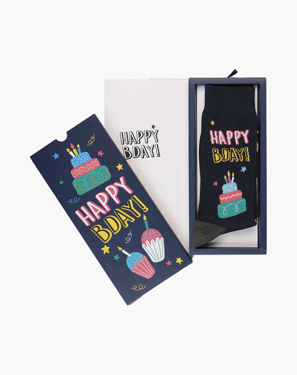 Bamboo Sock Card (7-11) - Happy Birthday Navy | Bamboozld | Socks For Him &amp; For Her | Thirty 16 Williamstown