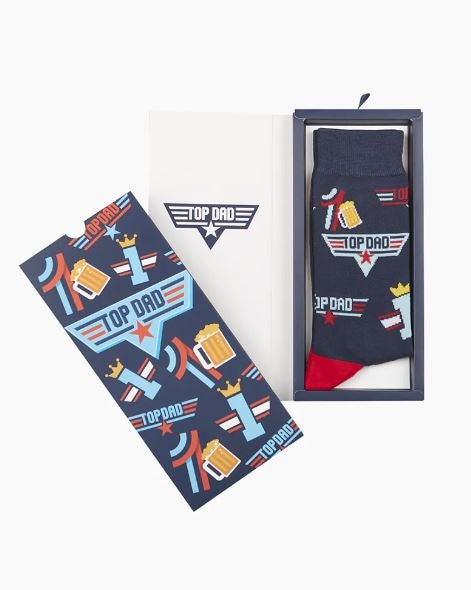 Bamboo Sock Card (7-11) -Top Dad Navy | Bamboozld | Socks For Him &amp; For Her | Thirty 16 Williamstown