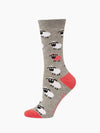 Bamboo Socks (2-8) - Pink Sheep Grey | Bamboozld | Socks For Him &amp; For Her | Thirty 16 Williamstown
