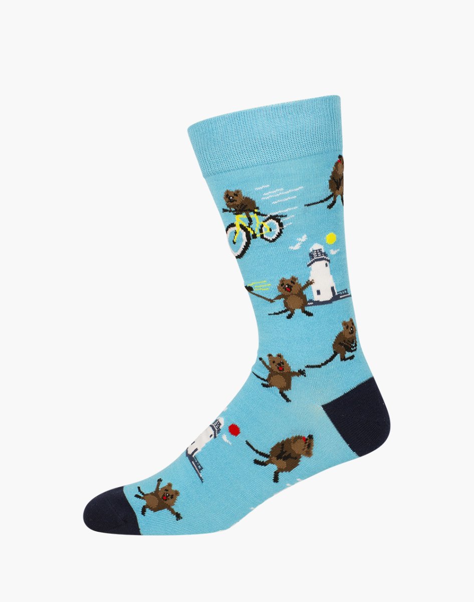 Bamboo Socks (7-11) - Quokka Blue | Bamboozld | Socks For Him &amp; For Her | Thirty 16 Williamstown