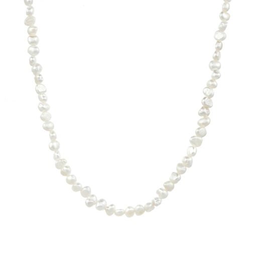 Baroque Flat Freshwater Pearl Necklace - Silver | DPI Jewellery | Jewellery | Thirty 16 Williamstown