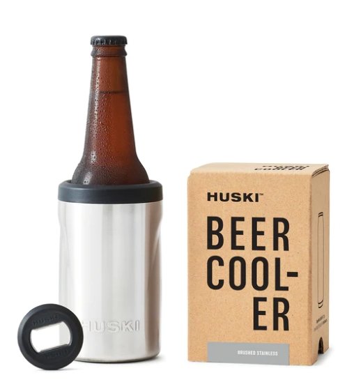 Beer Cooler 2.0 - Brushed Stainless | Huski | Travel Mugs & Drink Bottles | Thirty 16 Williamstown