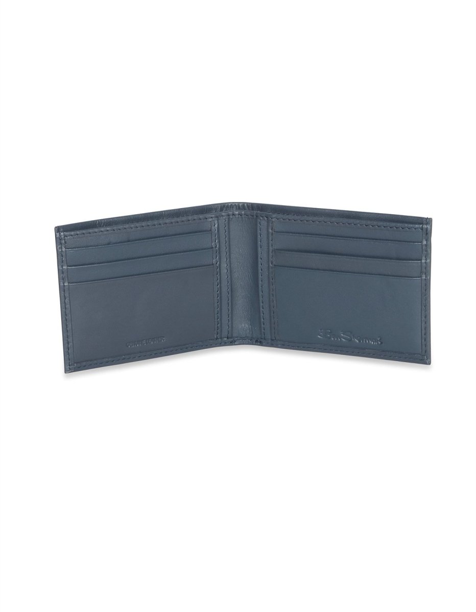 Bi-Fold Leather Wallet - Navy | Ben Sherman | Men's Wallets | Thirty 16 Williamstown