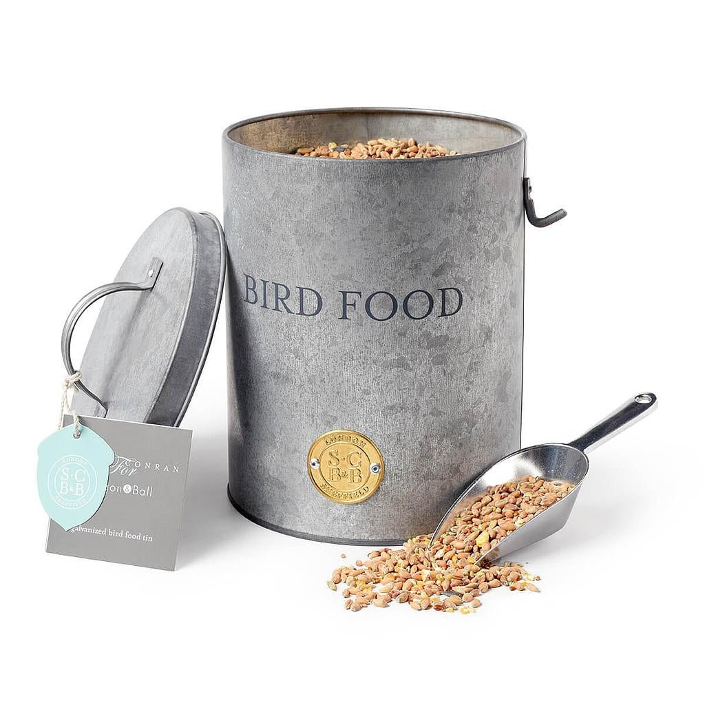 Bird Food Tin - Galvanised | Burgon & Ball | Home Garden | Thirty 16 Williamstown