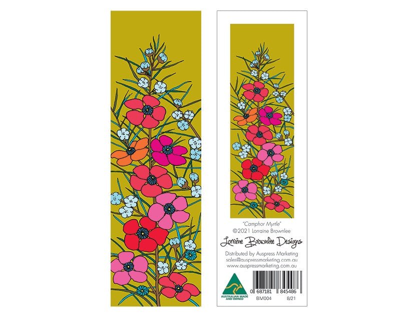 Bookmark - Camphor Myrtle | Lorraine Brownlee Designs | Stationery | Thirty 16 Williamstown