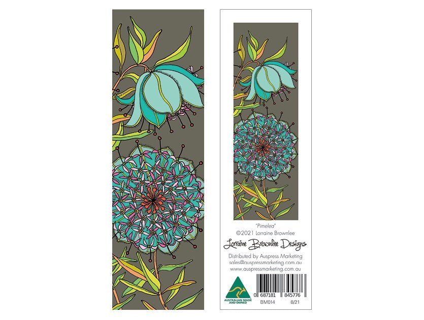 Bookmark - Pimelea | Lorraine Brownlee Designs | Stationery | Thirty 16 Williamstown