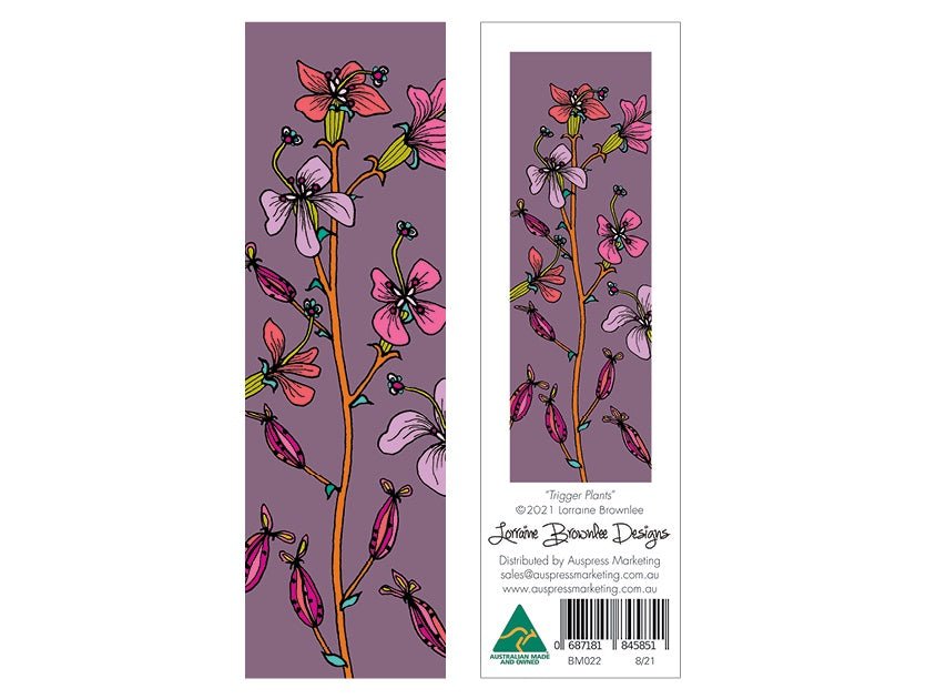 Bookmark - Trigger Plants | Lorraine Brownlee Designs | Stationery | Thirty 16 Williamstown