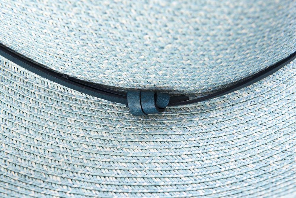Borsalino hat with leather strap - Celeste | French Bazaar | Hats, Scarves &amp; Gloves | Thirty 16 Williamstown