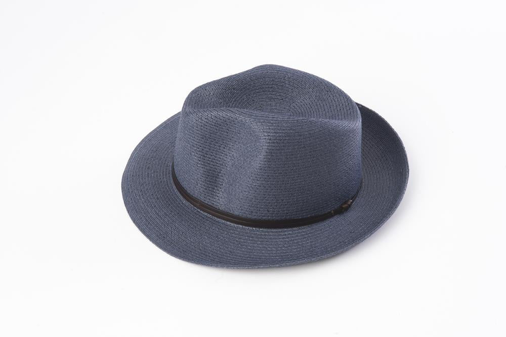 Borsalino hat with leather strap - Navy | French Bazaar | Hats, Scarves &amp; Gloves | Thirty 16 Williamstown