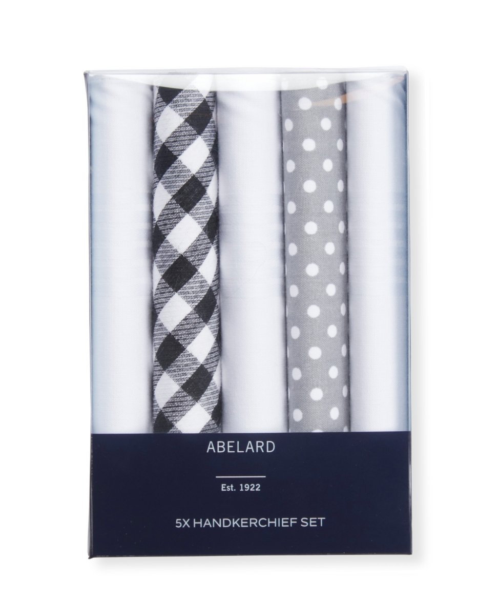 Boxed Hankies - Grey | Abelard | Men&#39;s Accessories | Thirty 16 Williamstown